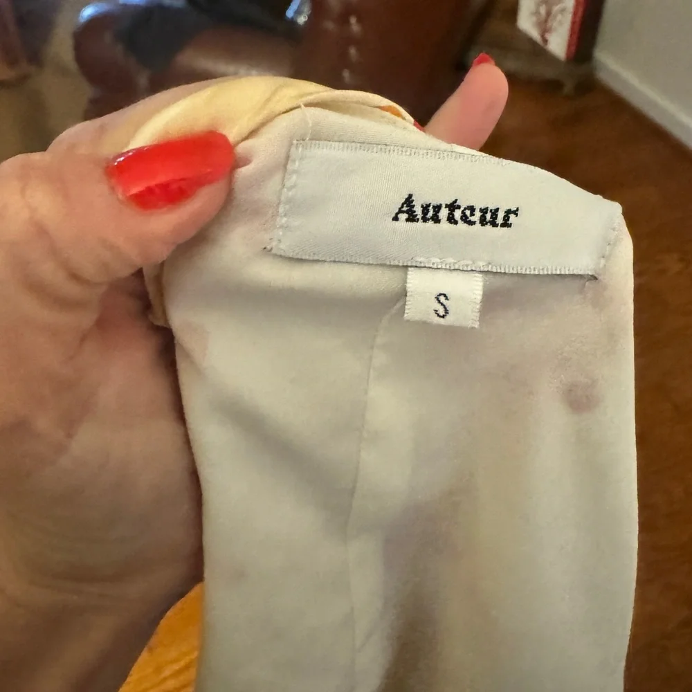 Auteur silk twist gown in kimono print, size S - Picture 11 of 15